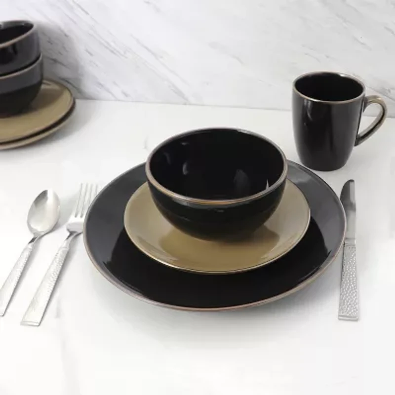 Elama Cambridge Grand 16-pc. Stoneware Dinnerware Set