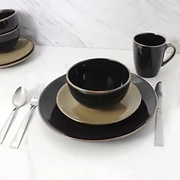 Elama Cambridge Grand 16-pc. Stoneware Dinnerware Set