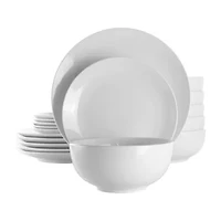 Elama Luna 18-pc. Porcelain Dinnerware Set