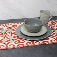 Elama Tahitian Pearl 16-pc. Stoneware Dinnerware Set