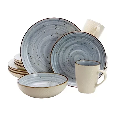 Elama Mellow 16-pc. Stoneware Dinnerware Set