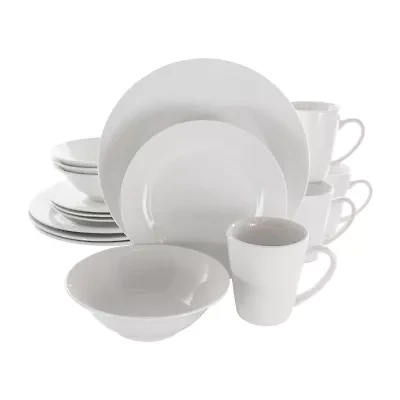 Elama Marshal 16-pc. Porcelain Dinnerware Set