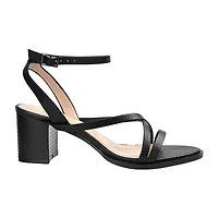 Journee Collection Anikah Womens Round Open Toe Stacked Heel Pumps