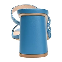 Journee Collection Emory Womens Round Open Toe Block Heel Pumps