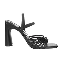 Journee Collection Hera Womens Round Open Toe Block Heel Pumps
