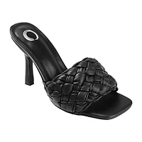 Journee Collection Raquelah Womens Round Open Toe Stiletto Heel Pumps