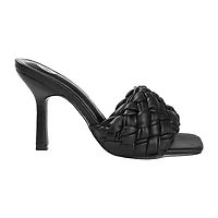 Journee Collection Raquelah Womens Round Open Toe Stiletto Heel Pumps