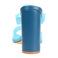 Journee Collection Luca Womens Round Open Toe Block Heel Pumps