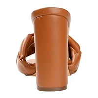 Journee Collection Maysie Womens Round Open Toe Block Heel Pumps