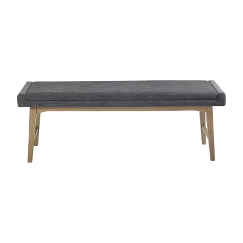 INK+IVY April Mid-Century Upholstered Bench