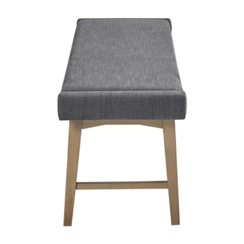 INK+IVY April Mid-Century Upholstered Bench
