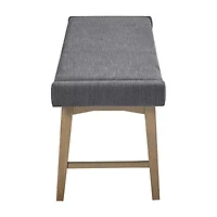 INK+IVY April Mid-Century Upholstered Bench