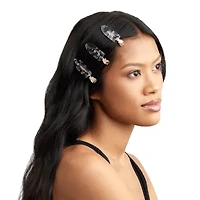 Kitsch Eco Friendly Creaseless Clip 4pc Set Black Terrazzo