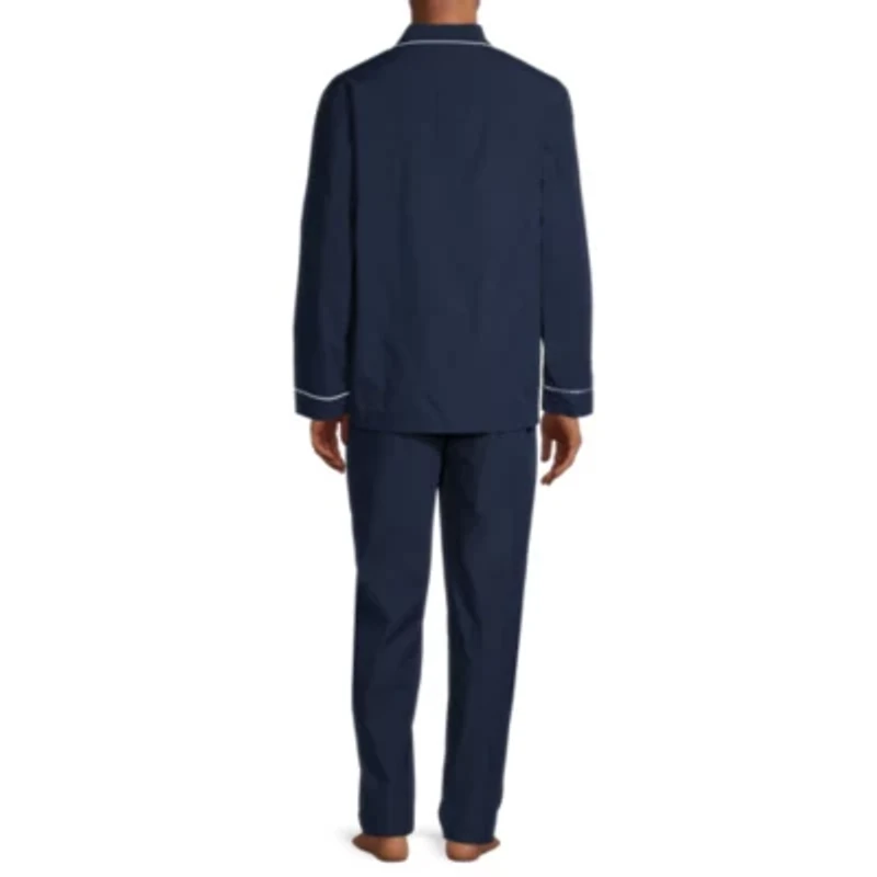 Stafford Modal Mens Long Sleeve 2-pc. Pajama Sets