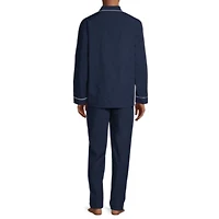 Stafford Modal Mens Long Sleeve 2-pc. Pajama Sets