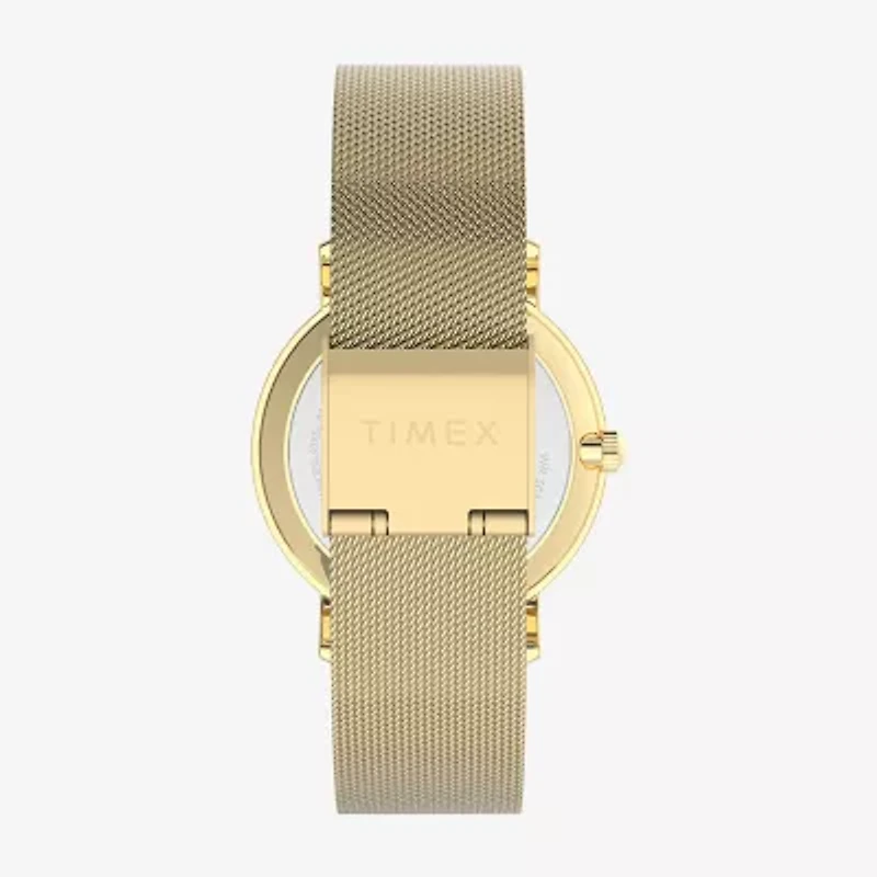 Timex Transcend Womens Gold Tone Stainless Steel Bracelet Watch Tw2v52300vq