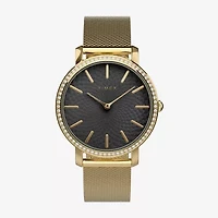 Timex Transcend Womens Gold Tone Stainless Steel Bracelet Watch Tw2v52300vq