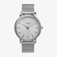 Timex Transcend Womens Silver Tone Stainless Steel Bracelet Watch Tw2v52400vq