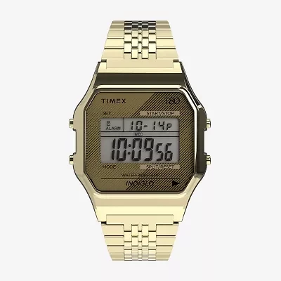 Timex Unisex Adult Gold Tone Stainless Steel Bracelet Watch Tw2r79200yb