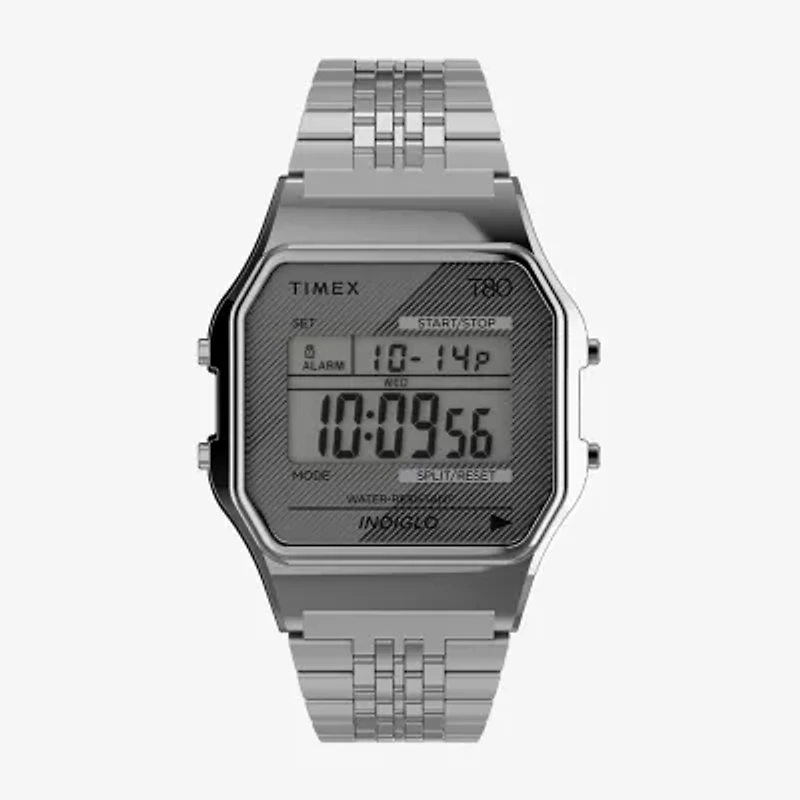 Timex Unisex Adult Silver Tone Stainless Steel Bracelet Watch Tw2r79300yb