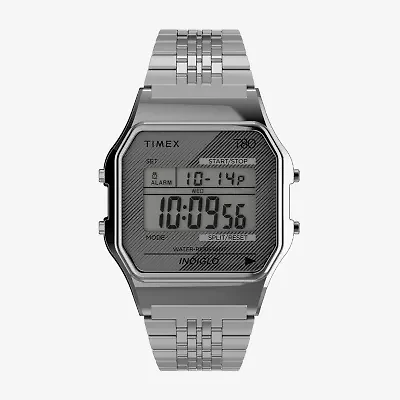 Timex Unisex Adult Silver Tone Stainless Steel Bracelet Watch Tw2r79300yb