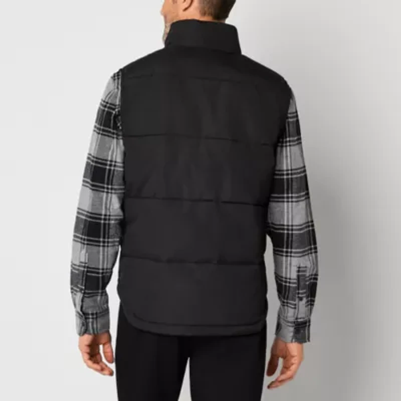 St. John's Bay Quilted Cargo Mens Midweight Puffer Vest