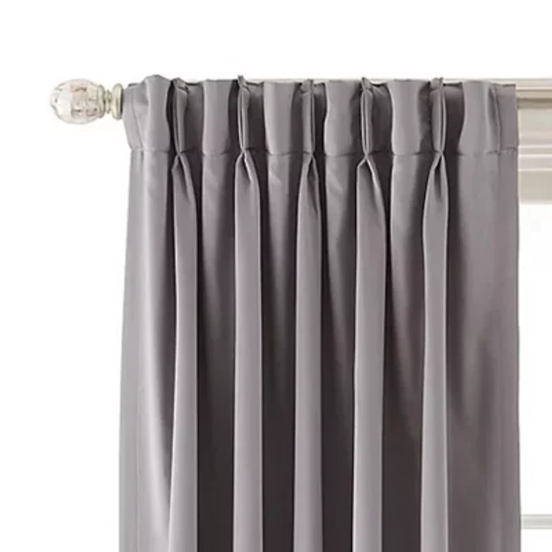 JCPenney Home Kathryn Pinch Pleat Energy Saving Light-Filtering Single Curtain Panel