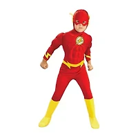 Little & Big Kid Boys Muscle Chest Deluxe DC Comics The Flash 4-pc. Costume
