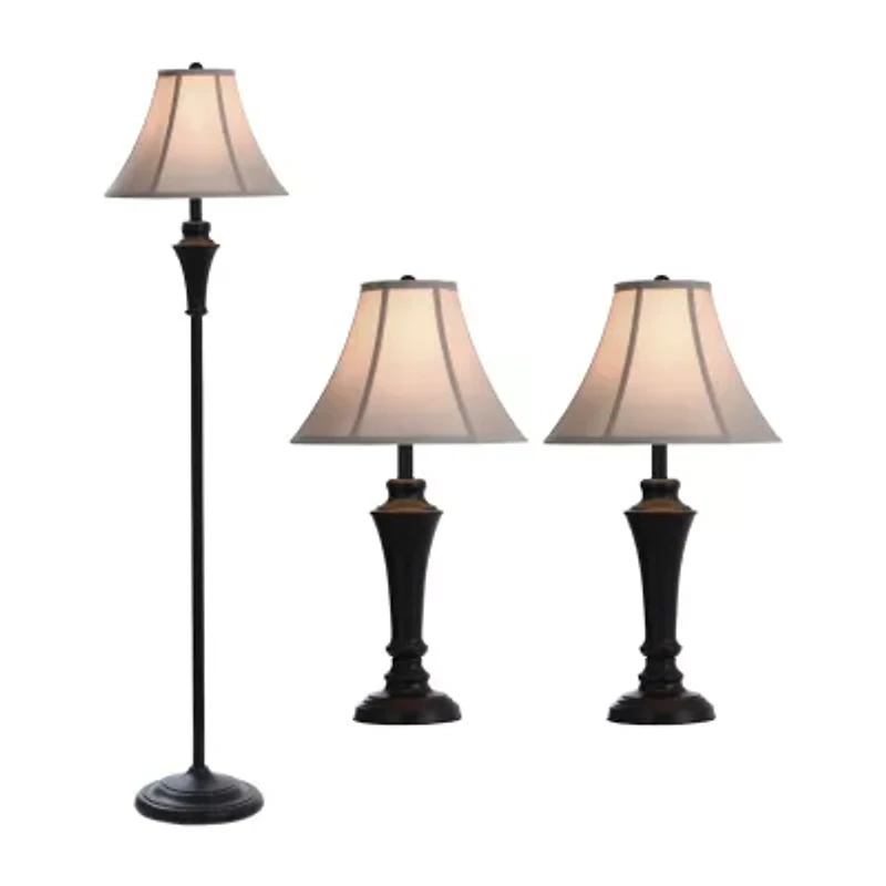 Stylecraft Geneva 3-pc. Lamp Set