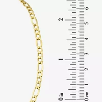 10K Yellow Gold 20" Hollow Figaro Chain