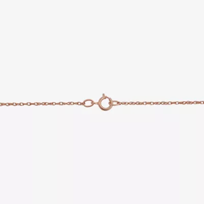 Rose 'N Chocolate Heart Crystal Pendant Necklace