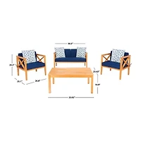 Safavieh Nunzio 11-pc. Conversation Set Cushioned