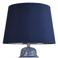 Stylecraft 17 W Blue Ivy Ceramic Table Lamp