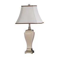 Stylecraft Cream Crackle Ceramic Table Lamp
