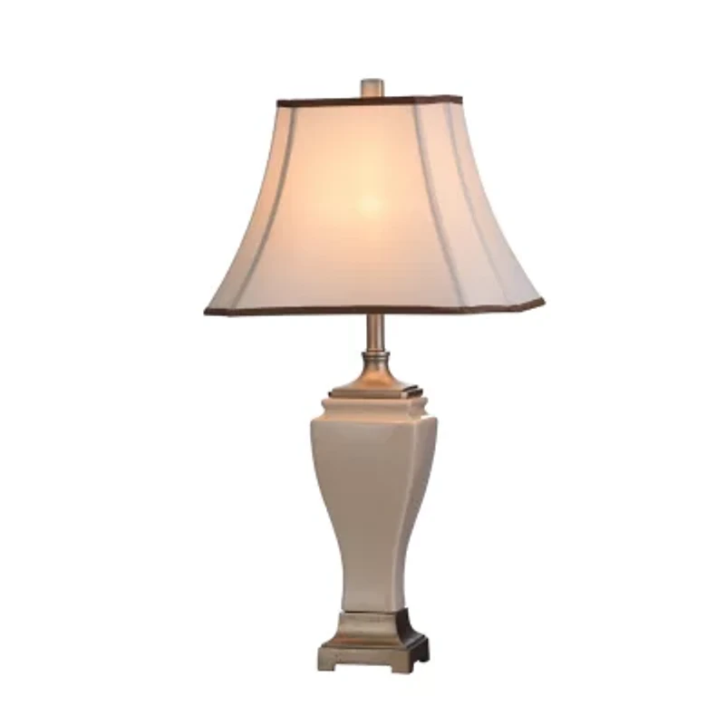 Stylecraft Cream Crackle Ceramic Table Lamp