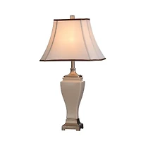 Stylecraft Cream Crackle Ceramic Table Lamp