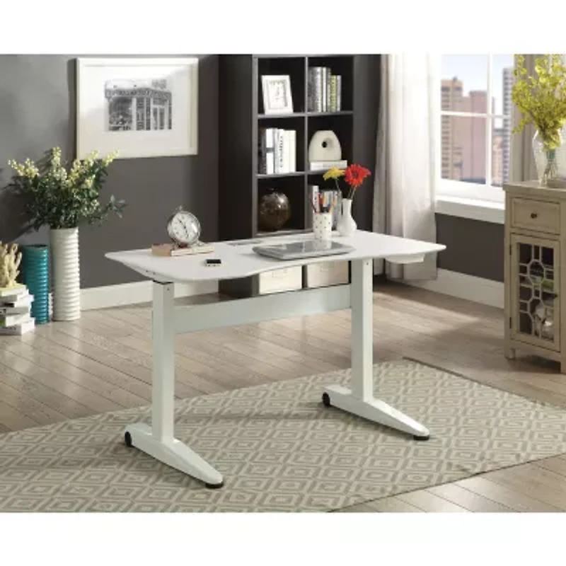 Ashlyn Office Collection Adjustable Height Computer Desk