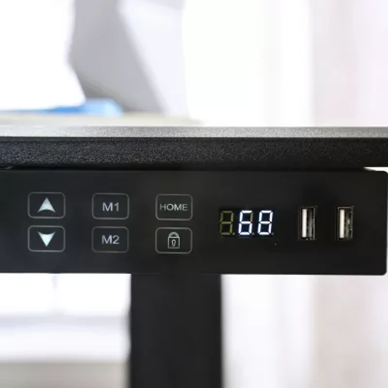 Jessenia Office Collection Adjustable Height Computer Desk