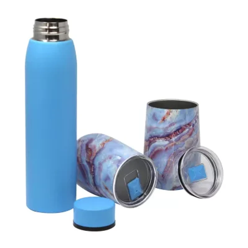 Wellness 3-pc. Insulated Canteen and Stemless Wine Set