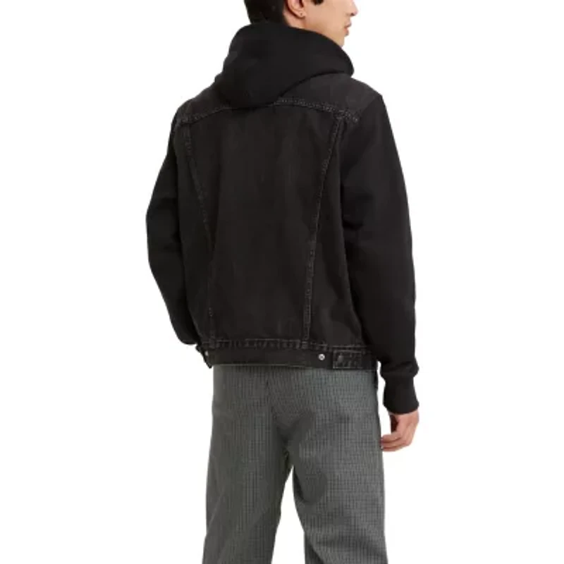 Levi's Hybrid Hoodie Mens Denim Hooded Lightweight Trucker Jacket