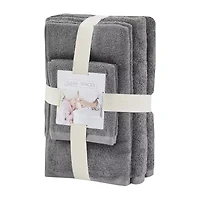 Clean Spaces Aure 100% Cotton Solid 6-pc Antimicrobial Towel Set