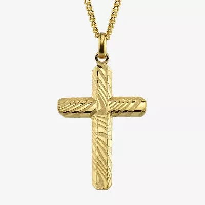 Mens Stainless Steel 24 Inch Pendant Necklace