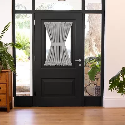 Achim Darcy Light-Filtering Rod Pocket Door Panel Curtain