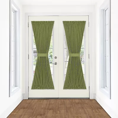 Achim Darcy Light-Filtering Rod Pocket Door Panel Curtain