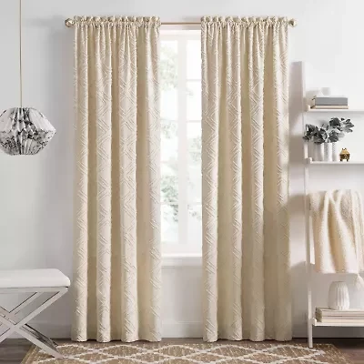 Achim Blake Rod Pocket Light-Filtering Single Curtain Panel