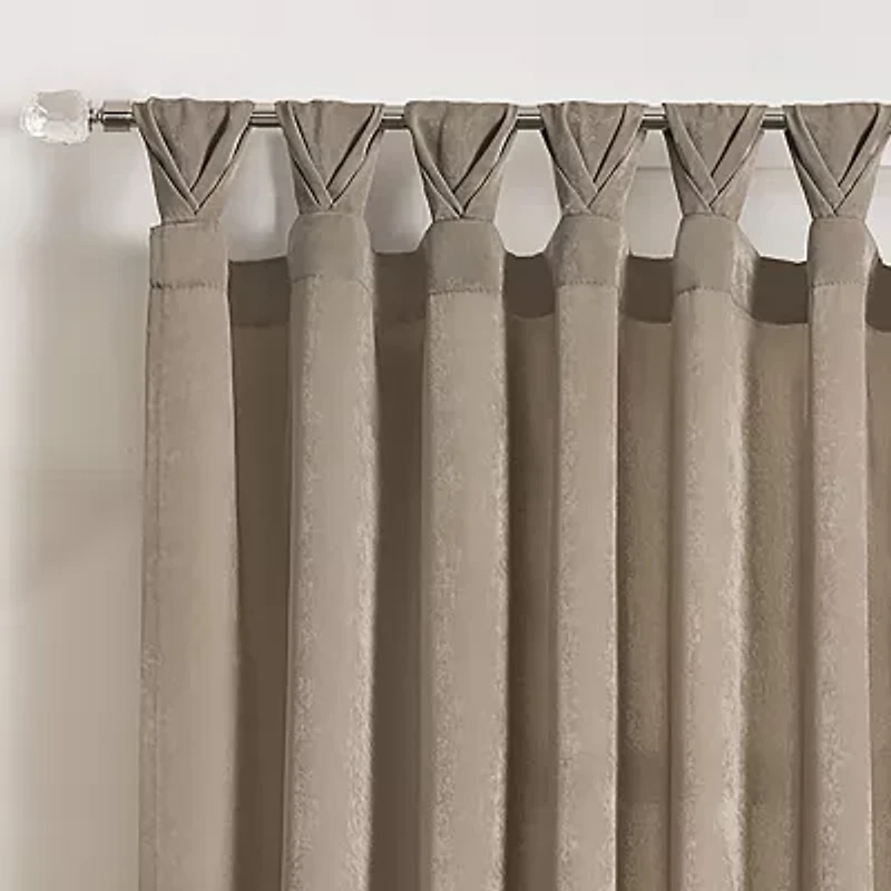 Achim Peri Tulip Tab Top Light-Filtering Single Curtain Panel
