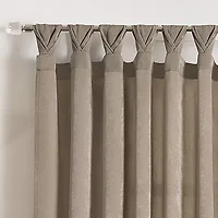 Achim Peri Tulip Tab Top Light-Filtering Single Curtain Panel