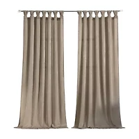 Achim Peri Tulip Tab Top Light-Filtering Single Curtain Panel
