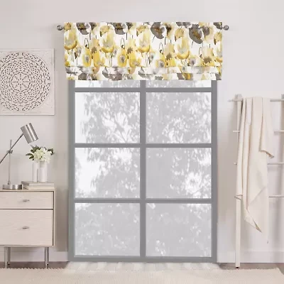 Achim Poppy Field Rod Pocket Valance