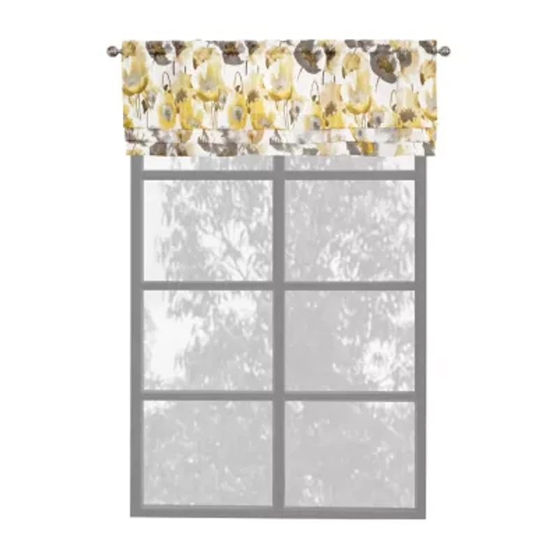 Achim Poppy Field Rod Pocket Valance